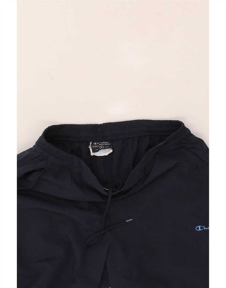 CHAMPION Womens Bermuda Sport Shorts UK 16 Large  Navy Blue Polyester Vintage Champion and Second-Hand Champion from Messina Hembry 