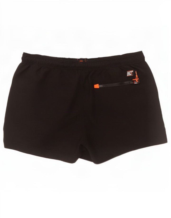 Pantaloncini da bagno grafici da uomo Superdry grandi neri in poliestere
