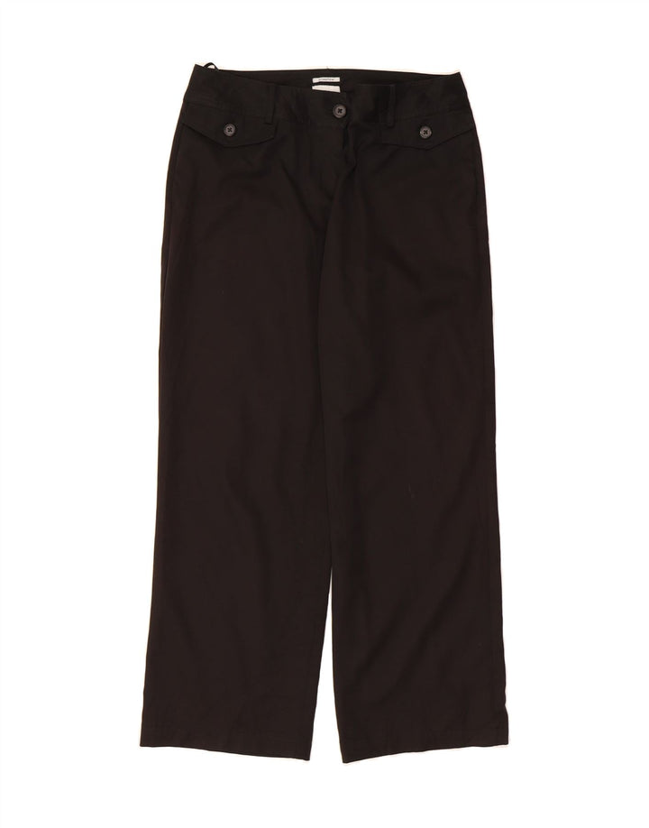 IZOD Womens Stretch Straight Casual Trousers US 8 Medium W32 L27 Black Vintage Izod and Second-Hand Izod from Messina Hembry 