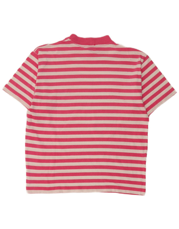 T-shirt da uomo Enrico Coveri Top UK 38 Cotone a righe rosa medio