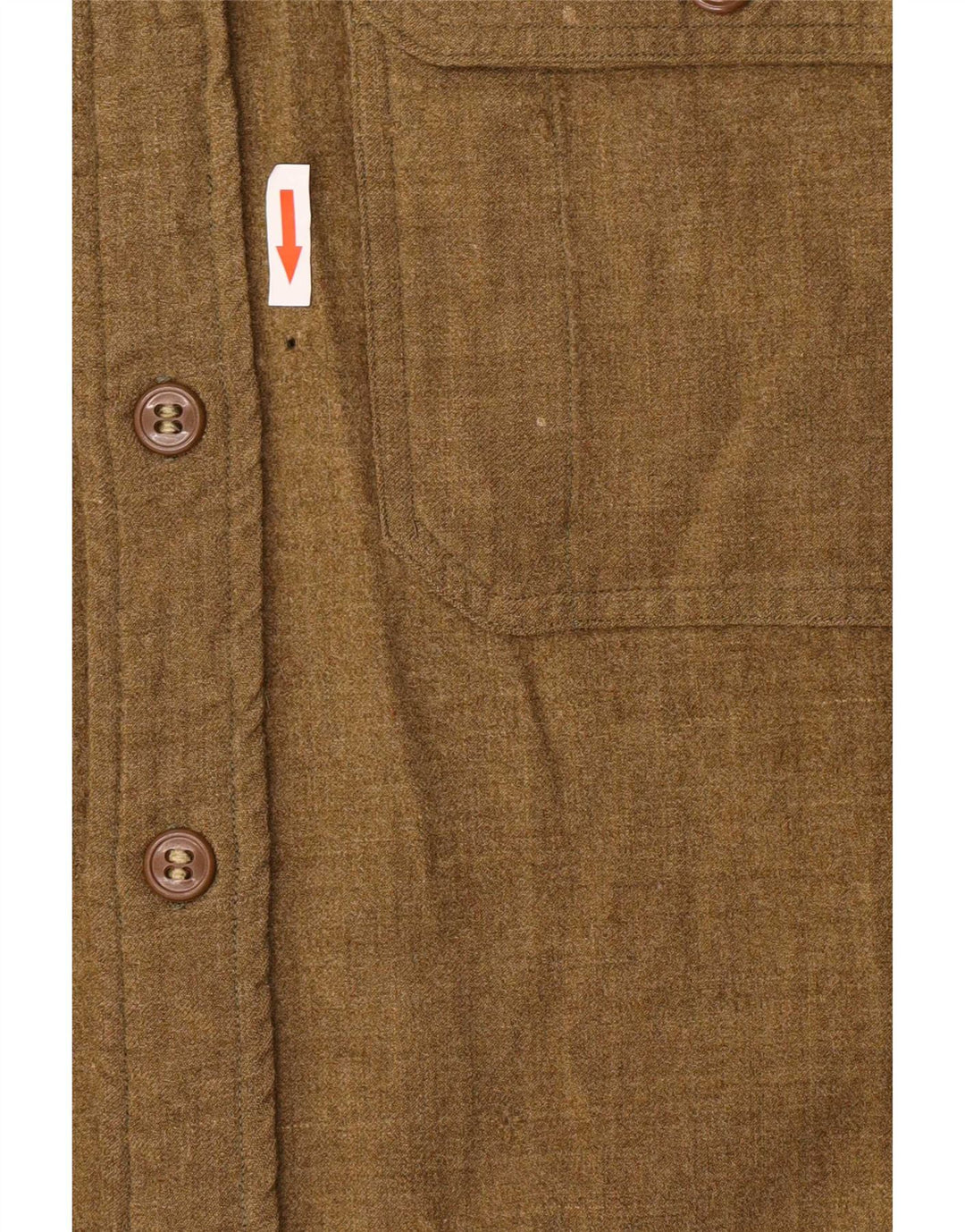 Camicia vintage in flanella da uomo verde medio Classic