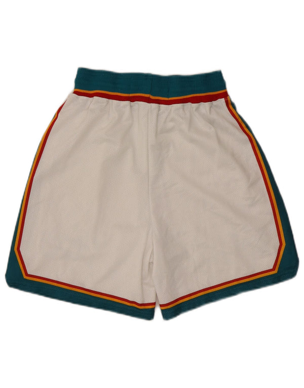 Pantaloncini sportivi Champion da uomo Detroit Pistons 2000-2001 Small White Sports