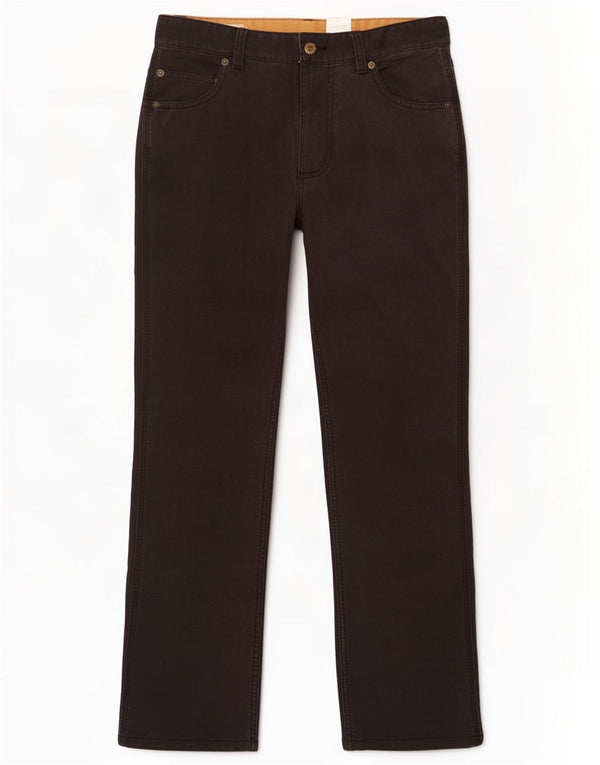 Pantaloni casual dritti da uomo Timberland W33 L30 cotone nero