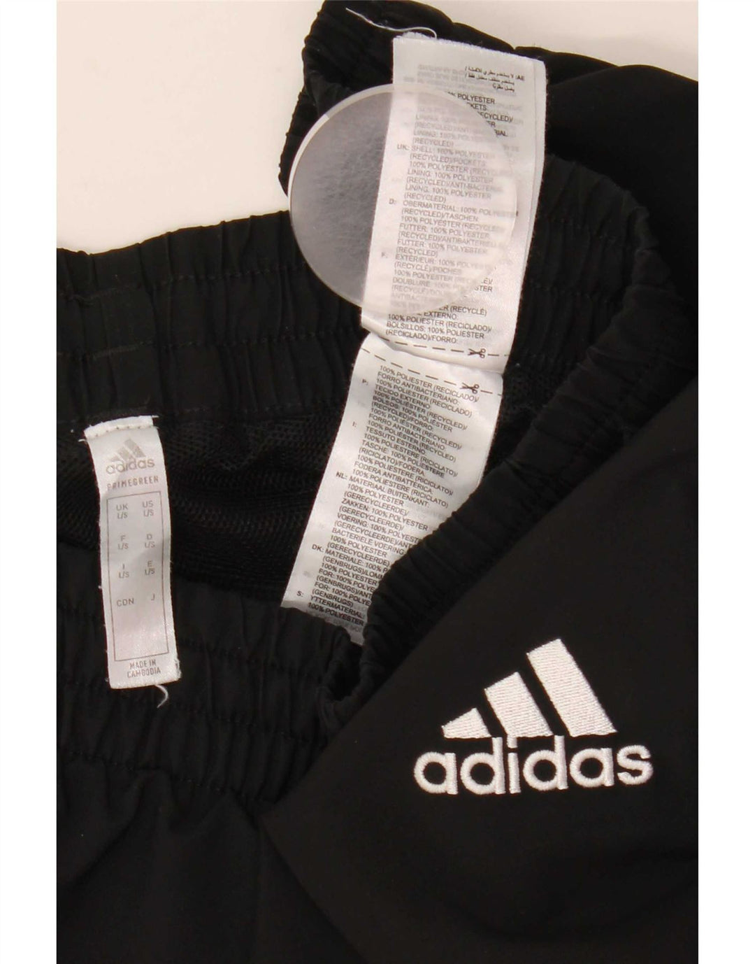 Pantaloni da tuta da uomo Adidas Joggers grandi in poliestere nero