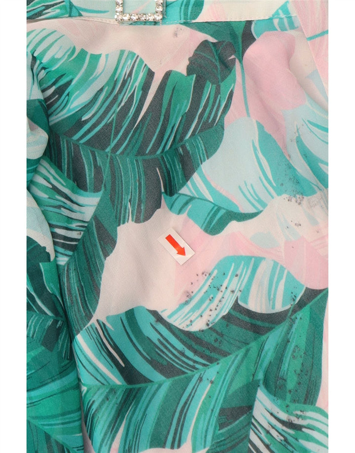 GUESS Gonna a trapezio da donna UK 12 Media W28 Poliestere floreale blu