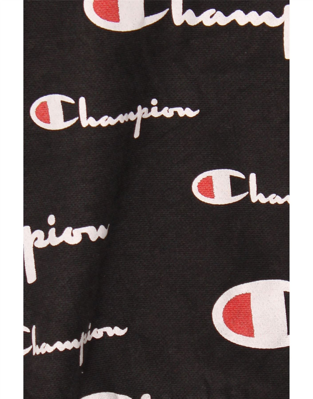 CHAMPION Maglione con cappuccio grafico a trama inversa da uomo piccolo in cotone nero