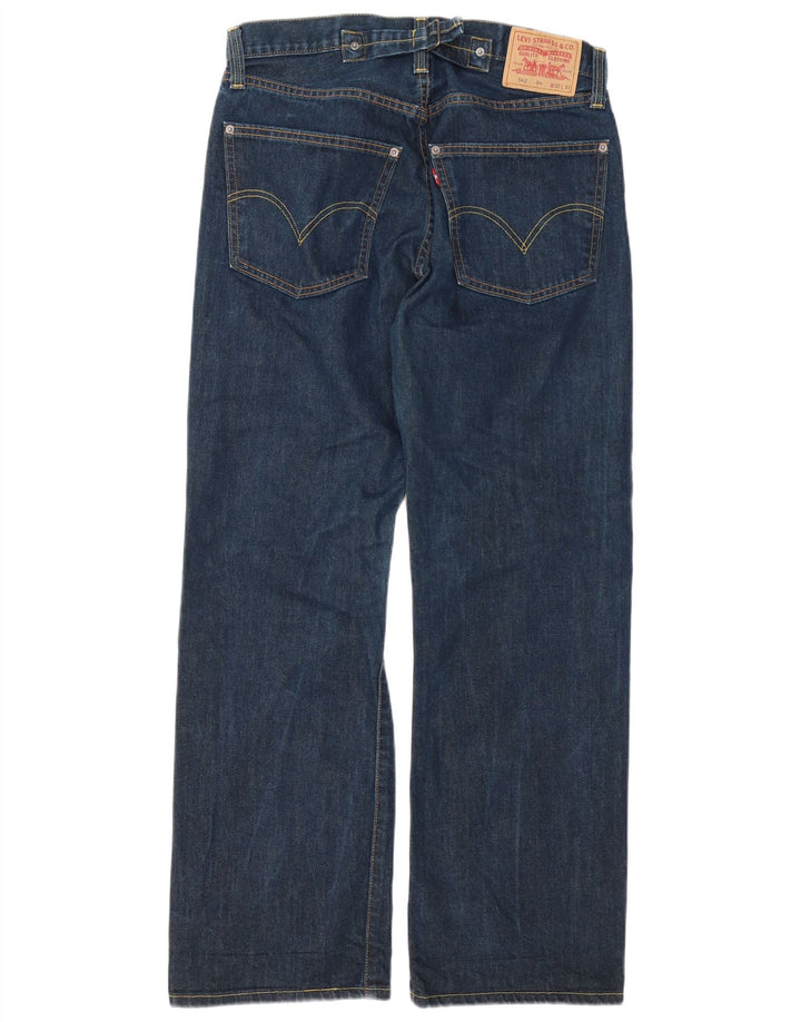 Levi's Uomo 542 Jeans svasati W32 L32 Cotone blu navy