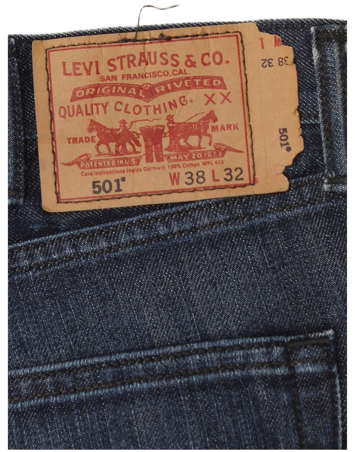 Levi's Uomo 501 Jeans dritti W38 L30 Cotone blu navy