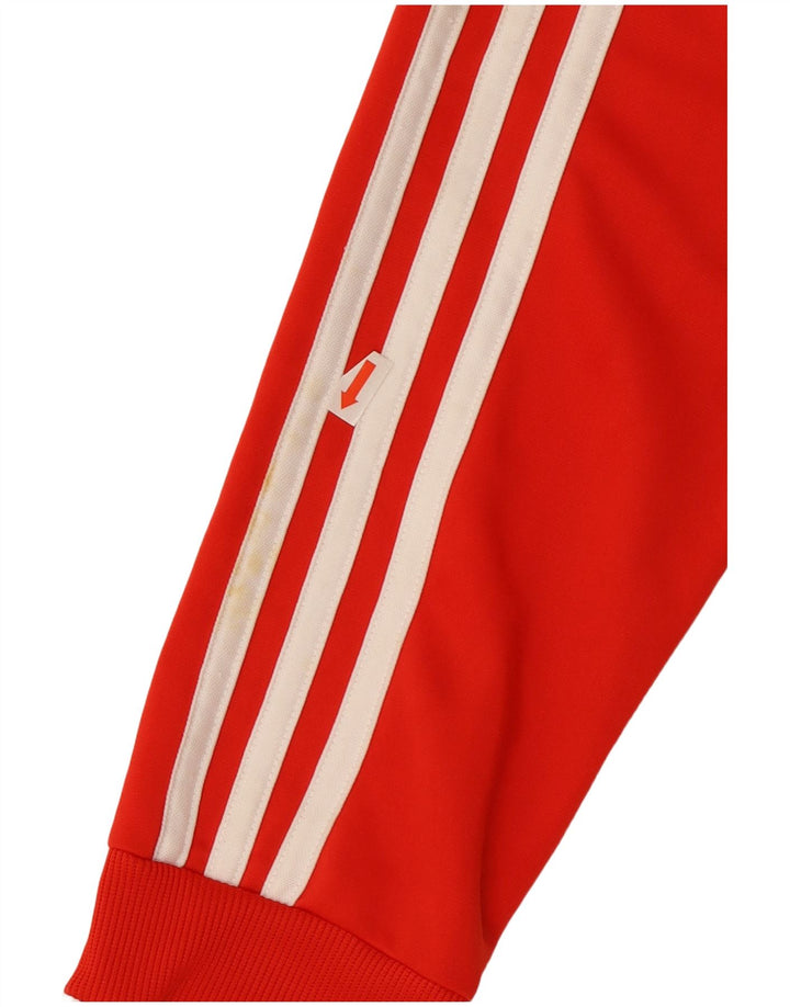 Giacca da ginnastica Adidas Primegreen da donna UK 12/14 Poliestere rosso medio