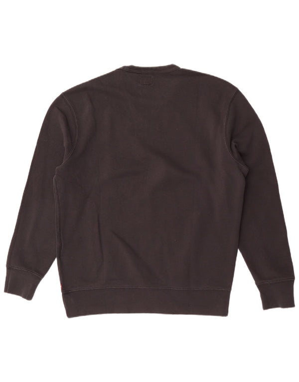Levi's Felpa con grafica da donna Maglione UK 14 Cotone nero medio