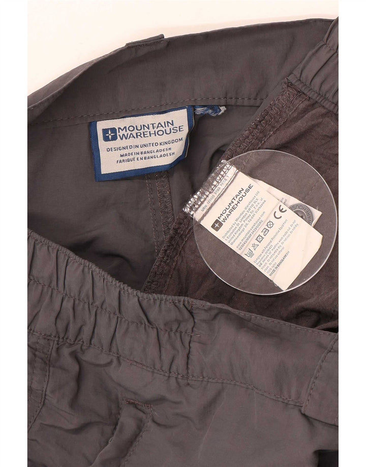 Mountain Warehouse Pantaloncini cargo da uomo XL W40 Nylon grigio