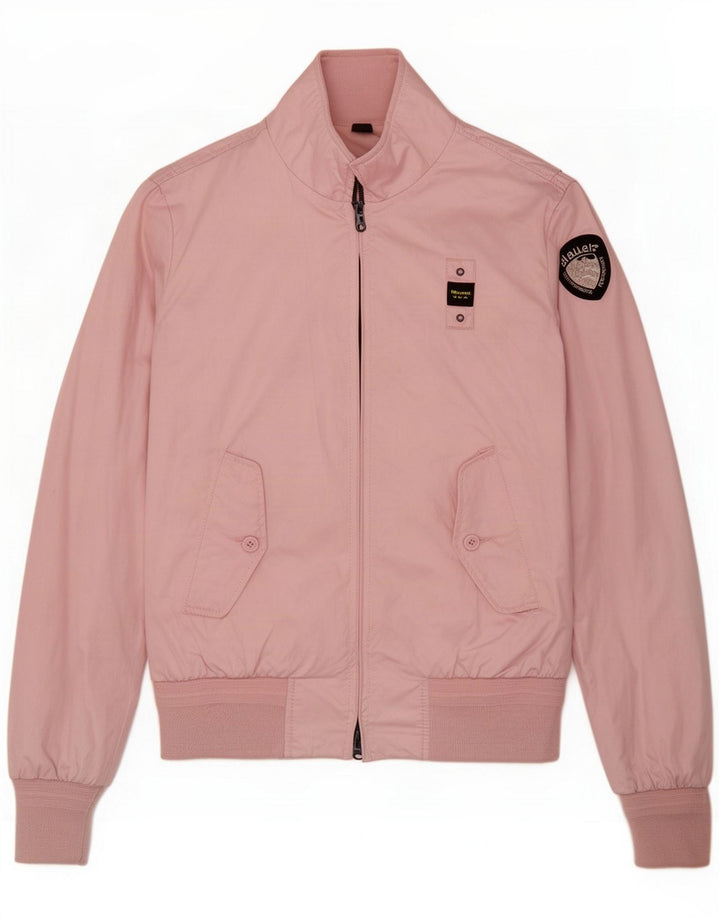 Giacca bomber da donna Blauer UK 14 poliestere rosa medio