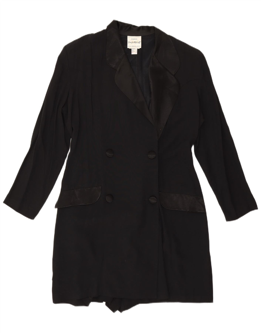 Giacca blazer da donna Joseph Ribkoff UK 18 XL Rayon nero