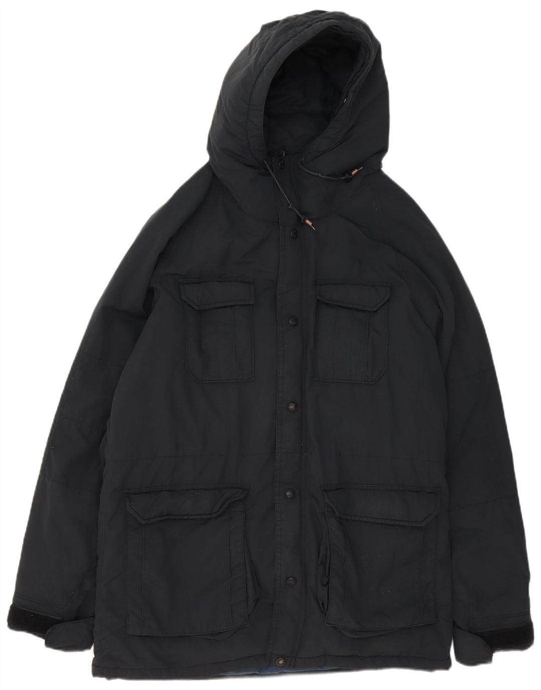 Giacca Parka con cappuccio da uomo Levi's UK 38 Medium Nero Poliammide