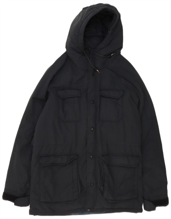 Giacca Parka con cappuccio da uomo Levi's UK 38 Medium Nero Poliammide