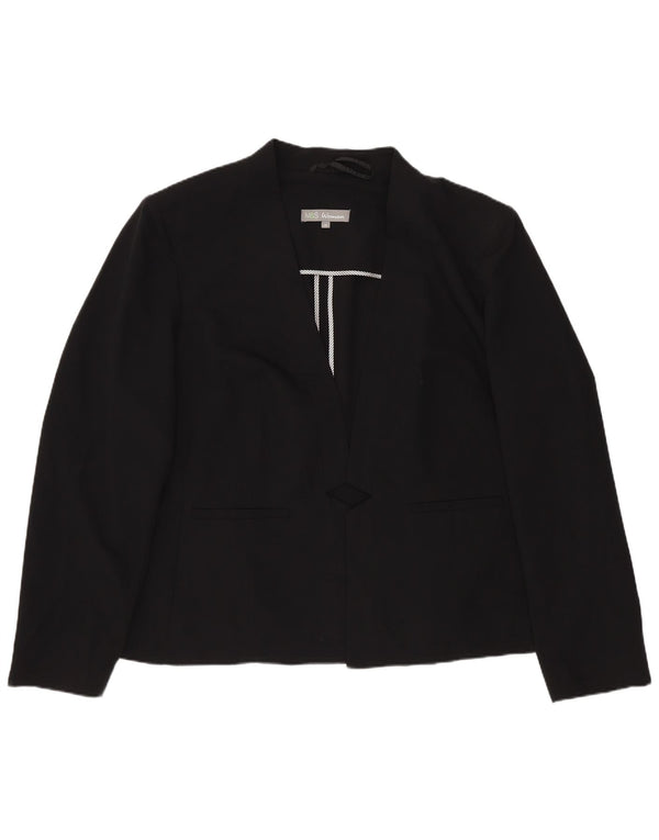 Giacca blazer aperta da donna Marks & Spencer UK 20 2XL poliestere nero