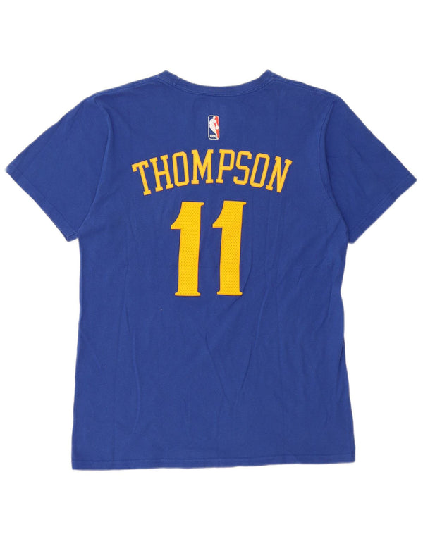 T-shirt grafica Adidas da uomo Golden State Warriors in cotone blu medio