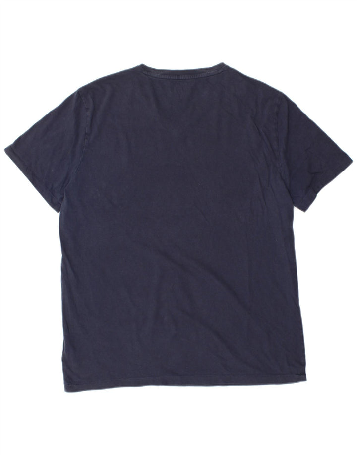 POLO RALPH LAUREN T-shirt da uomo Top Large in cotone blu navy