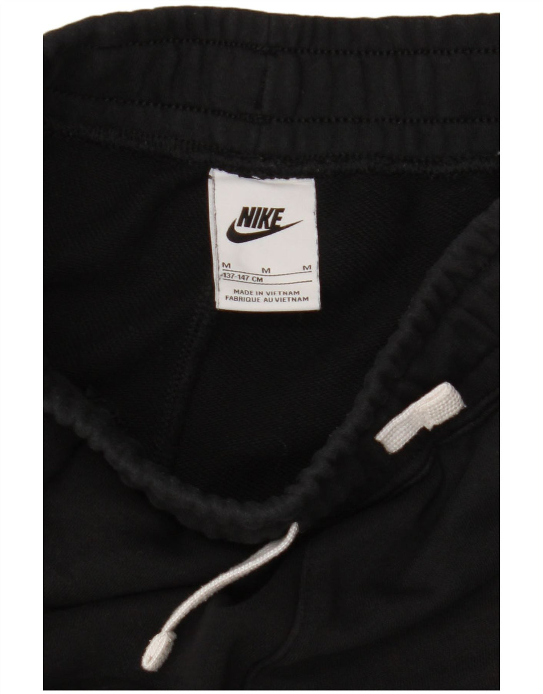 Pantaloncini sportivi con grafica NIKE da ragazzo 10-11 anni, cotone nero medio