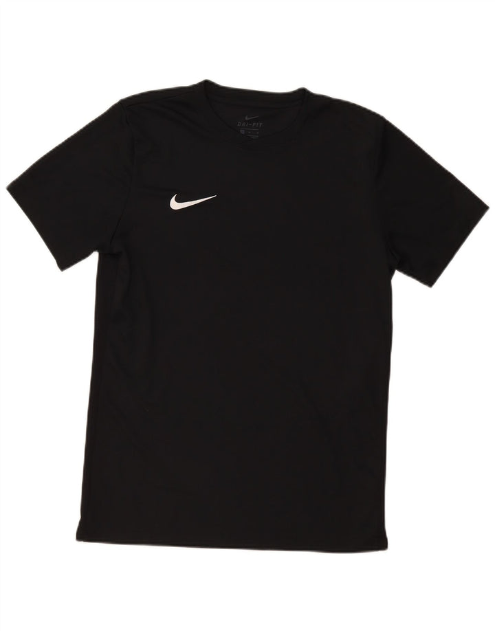 T-shirt NIKE da uomo Dri Fit Top medio nero in poliestere