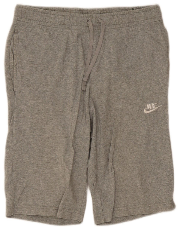 Pantaloncini sportivi Nike Bermuda da uomo in cotone grigio medio