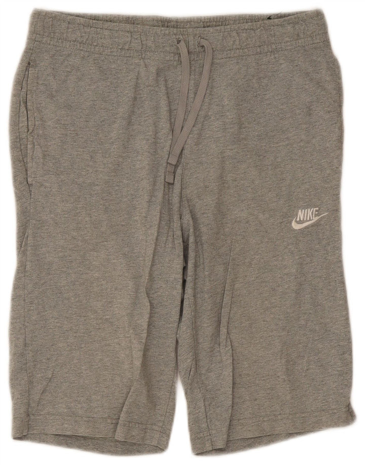 Pantaloncini sportivi Nike Bermuda da uomo in cotone grigio medio