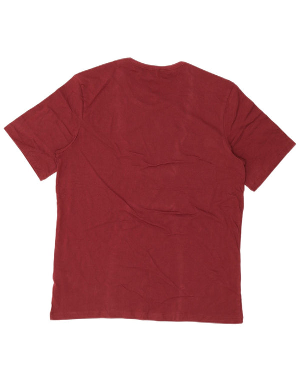 T-shirt da uomo Hugo Boss Top XL in cotone bordeaux