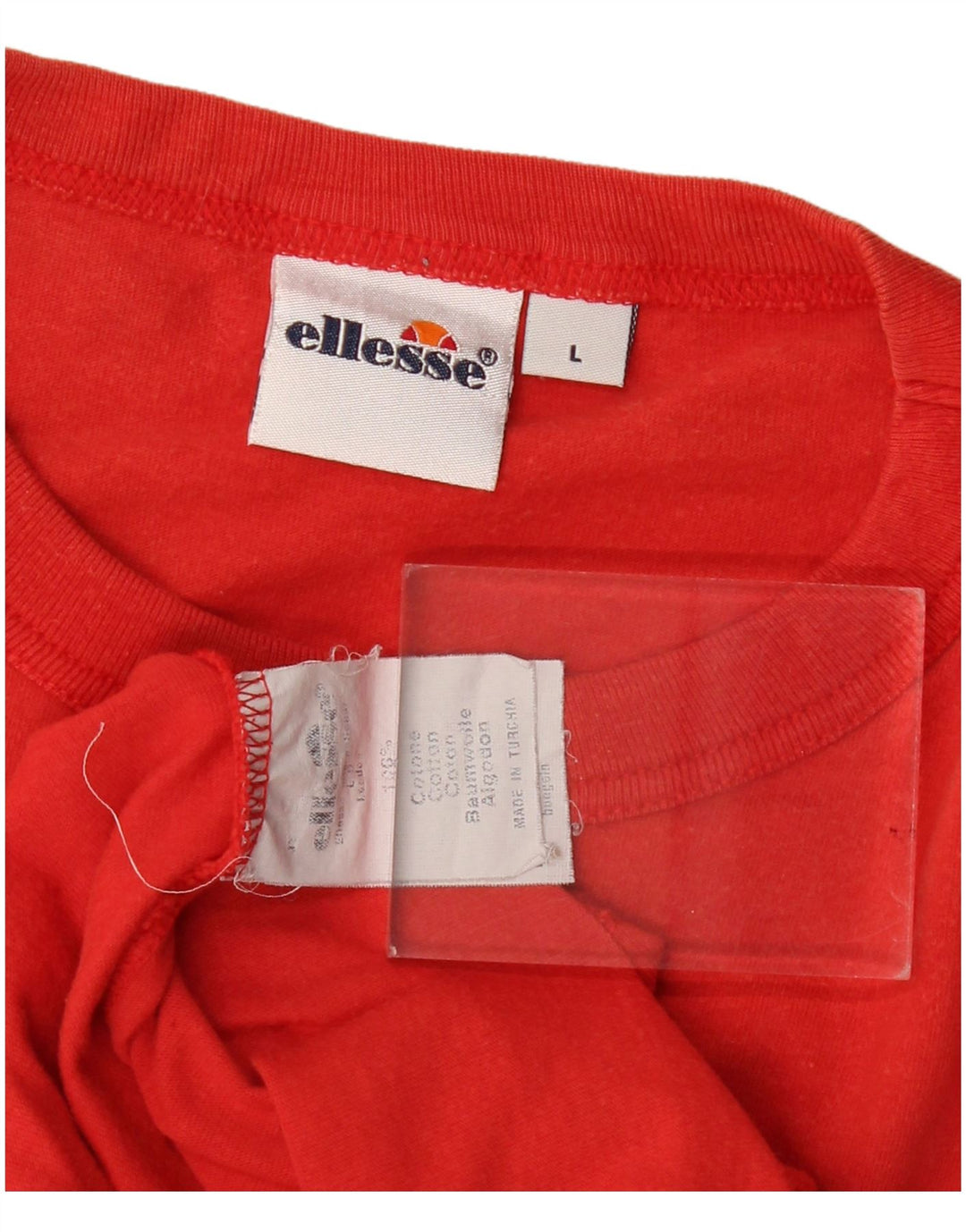 T-shirt grafica da uomo Ellesse Top grande in cotone rosso