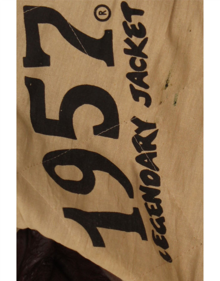 Giacca leggendaria 1957 Giacca in pelle da uomo UK 40 Grande Marrone
