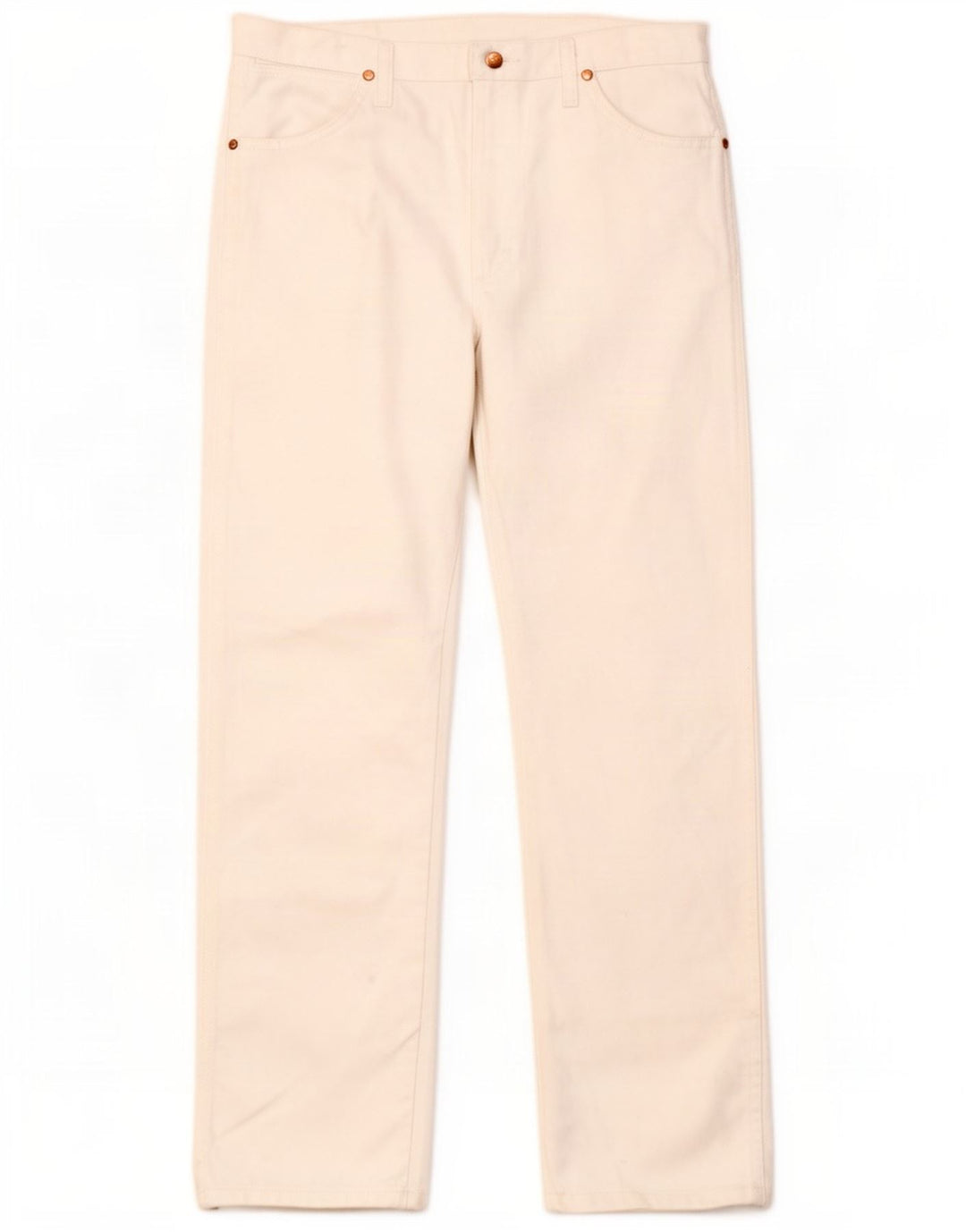 Jeans dritti da donna Wrangler W35 L30 cotone bianco