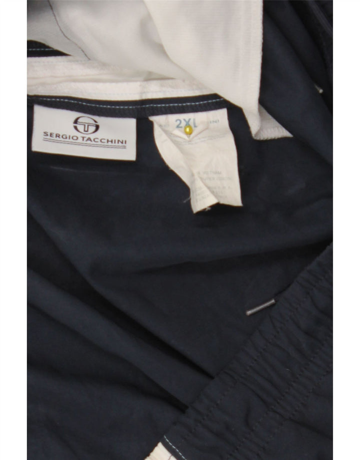 Pantaloncini sportivi da uomo Sergio Tacchini 2XL Poliestere color block blu navy