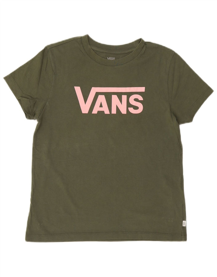 T-shirt grafica da donna Vans Top UK 12 medio cotone kaki