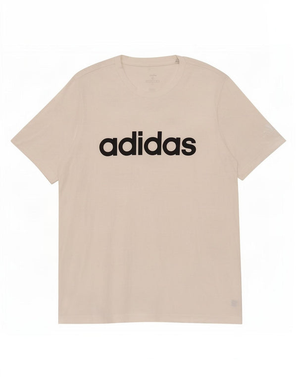 T-shirt grafica da uomo Adidas Top grande in cotone bianco