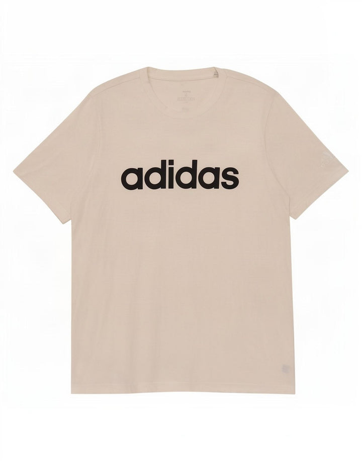 T-shirt grafica da uomo Adidas Top grande in cotone bianco