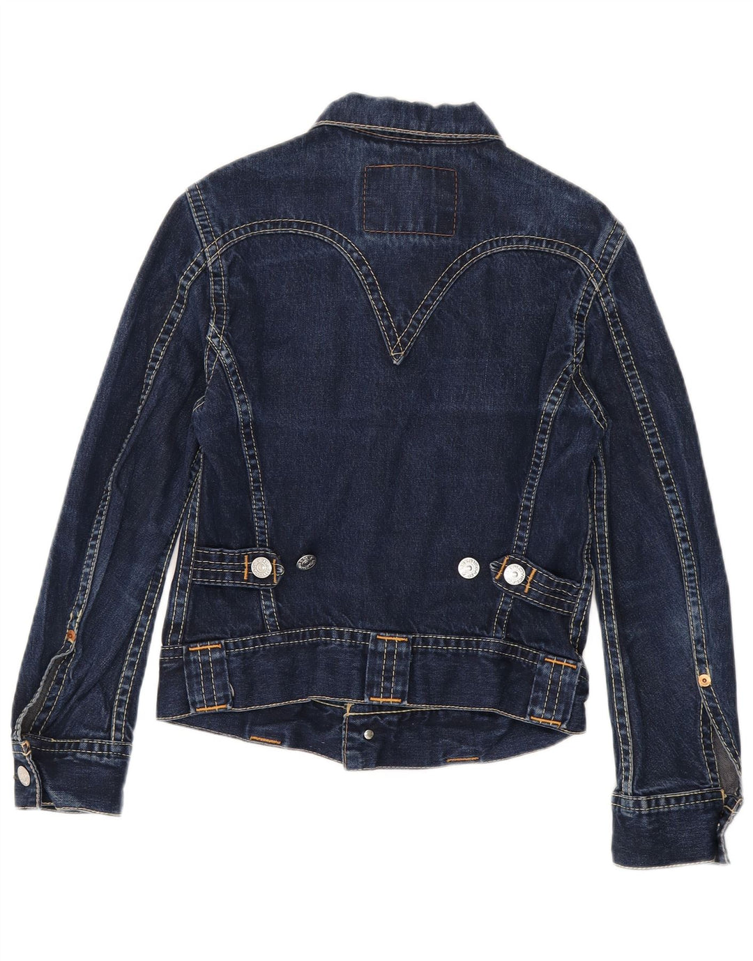 Giacca in denim corto da donna Levi's UK 10 piccolo cotone blu