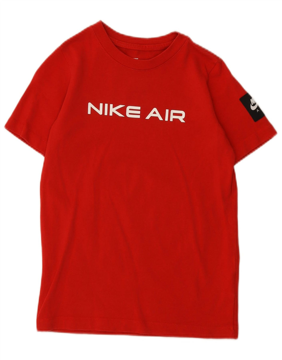 T-shirt grafica NIKE da bambino 10-11 anni in cotone rosso medio
