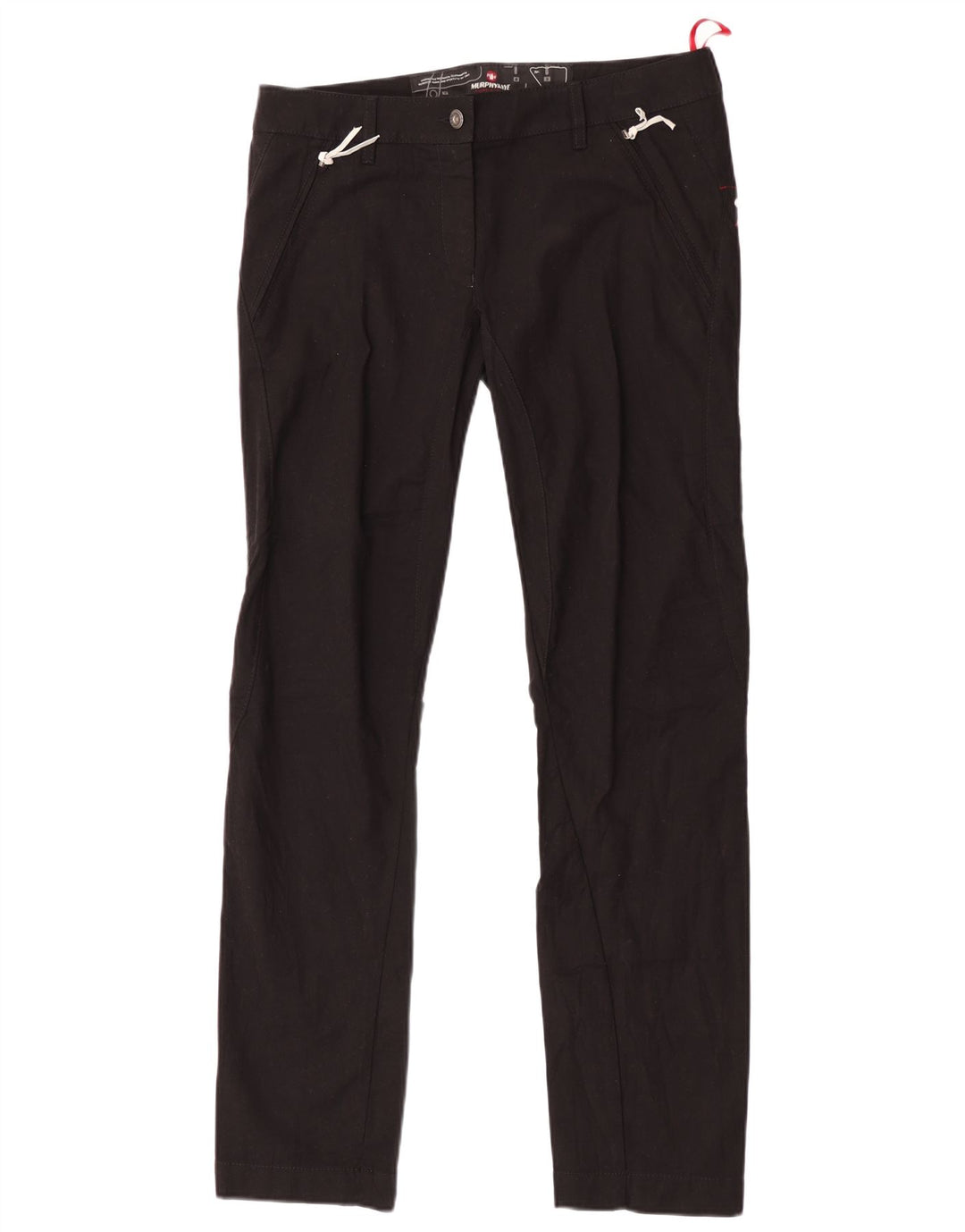 Pantaloni casual slim da donna Murphy & Nye W33 L33 cotone nero