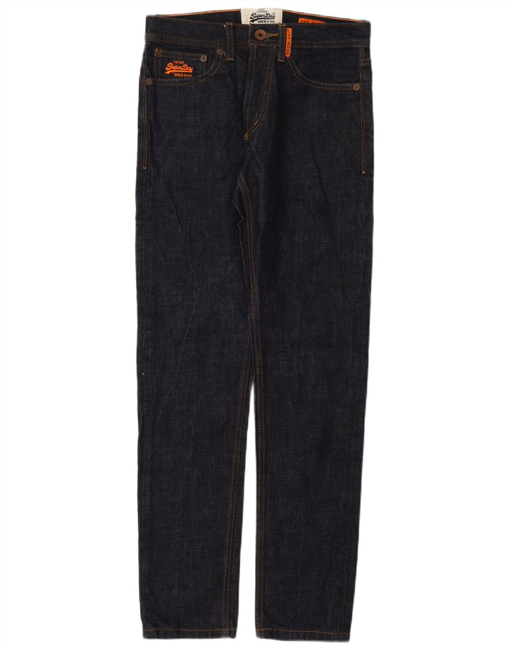 Jeans slim da uomo Superdry W28 L30 cotone blu navy
