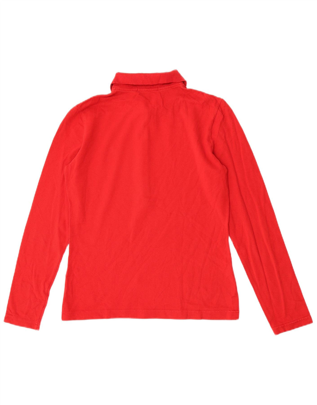 Polo da donna a maniche lunghe Lacoste taglia 40 cotone rosso medio