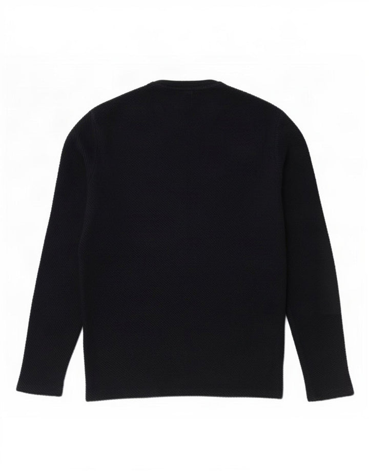 Top Zara da uomo a maniche lunghe blu navy medio