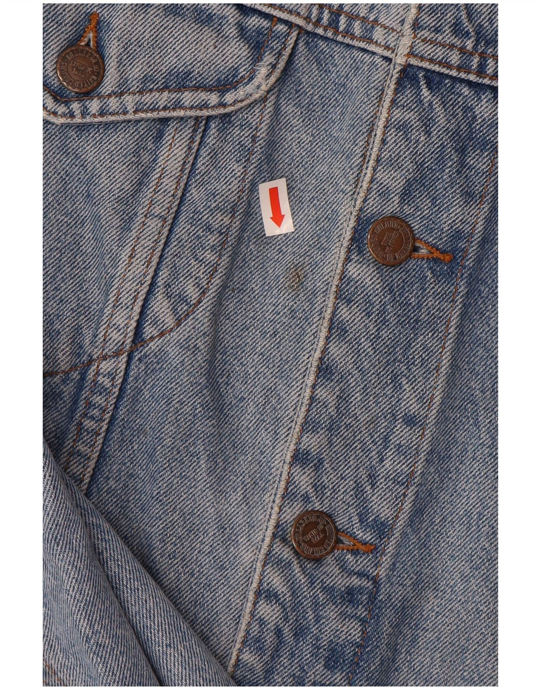 Giacca Jeans Uomo BENETTON IT 52 XL Blu Cotone