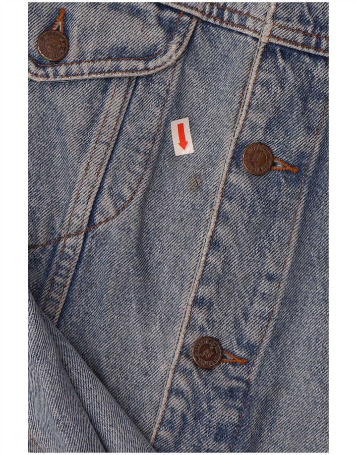 Giacca Jeans Uomo BENETTON IT 52 XL Blu Cotone