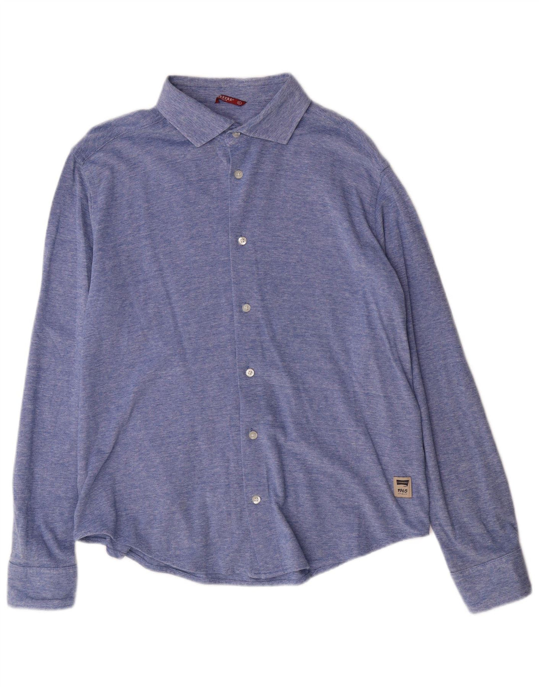 Camicia da uomo Carrera XL in cotone screziato blu