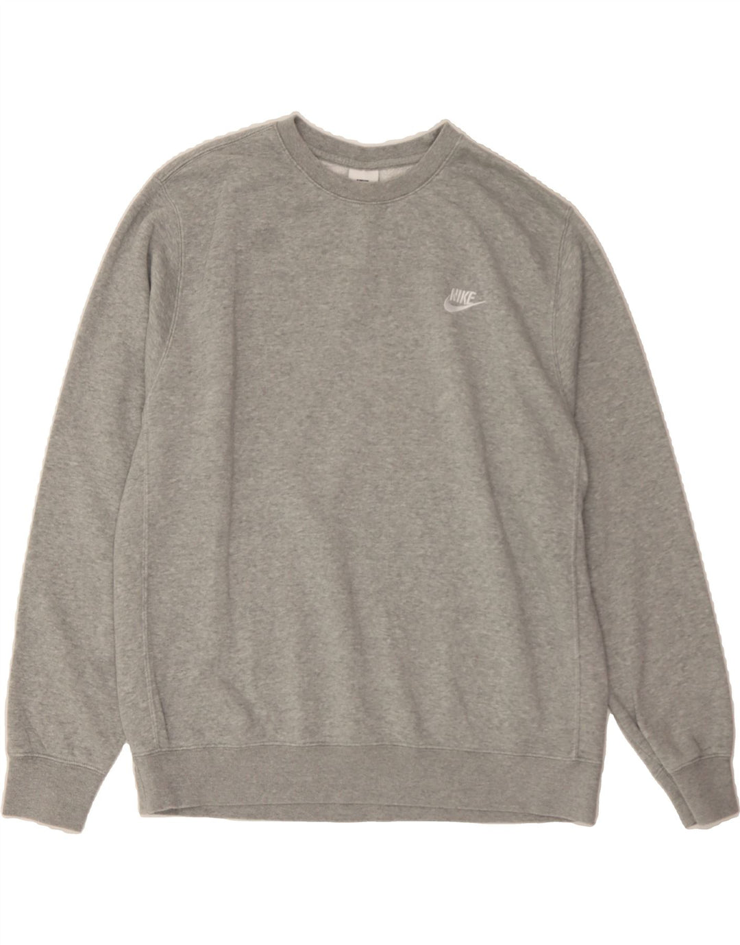 NIKE Felpa da uomo Maglione grande in cotone grigio