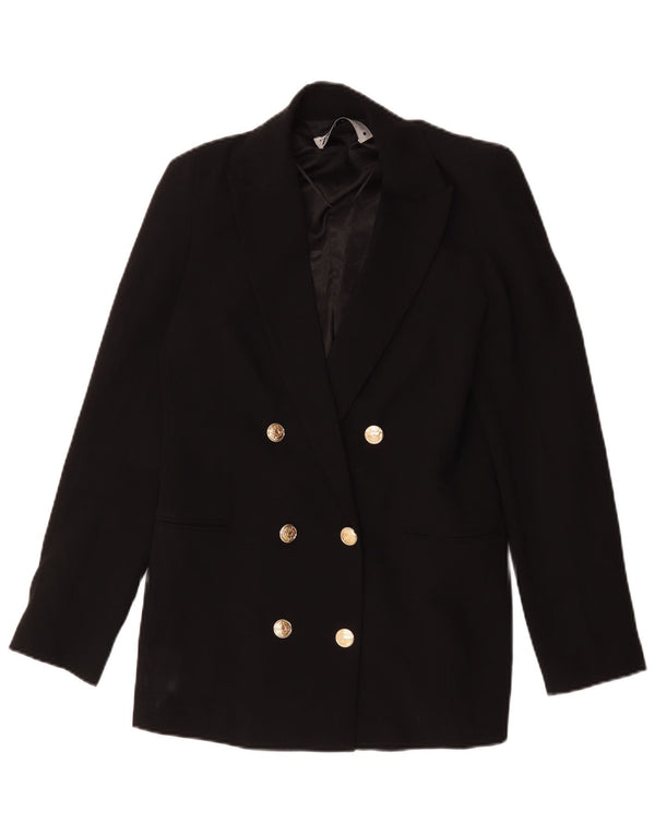 Giacca blazer doppiopetto da donna Zara UK 6 XS poliestere nero