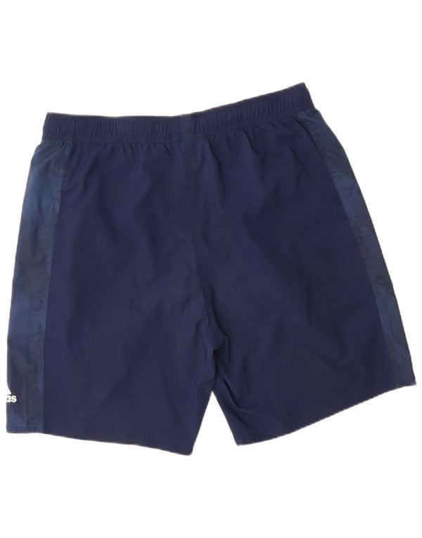 Pantaloncini sportivi Adidas da uomo FC Bayern Munchen grandi color block blu navy