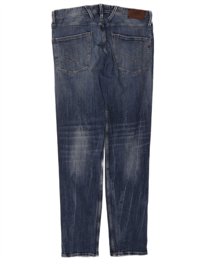 REPLAY Jeans slim invecchiati Anbass da donna W32 L32 cotone blu