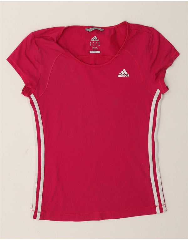 Maglietta Adidas Climalite da donna Top UK 12 rosa medio