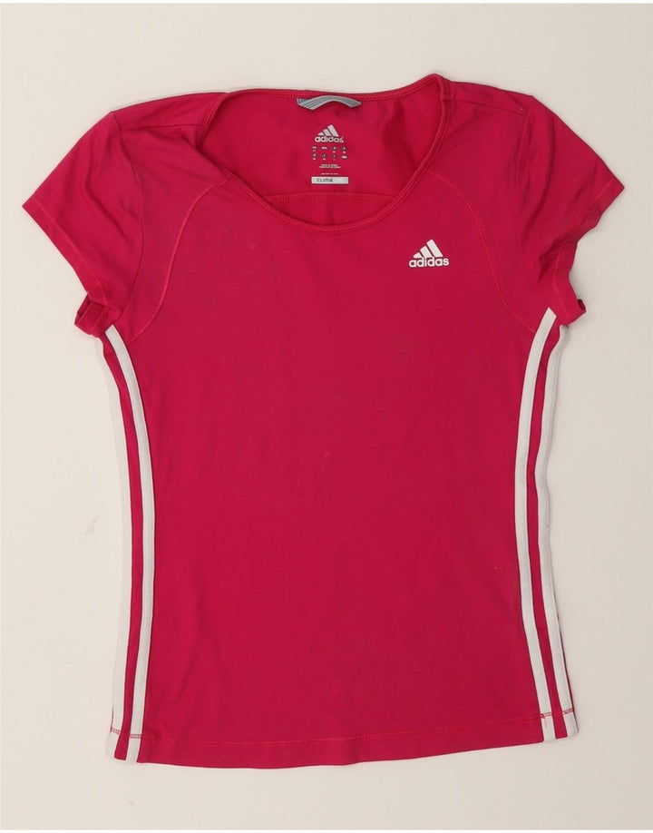 Maglietta Adidas Climalite da donna Top UK 12 rosa medio