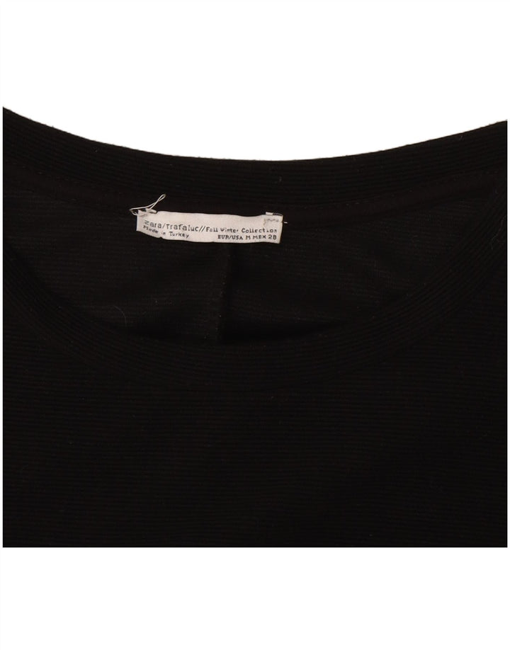Abito a trapezio da donna ZARA UK 12 medio nero